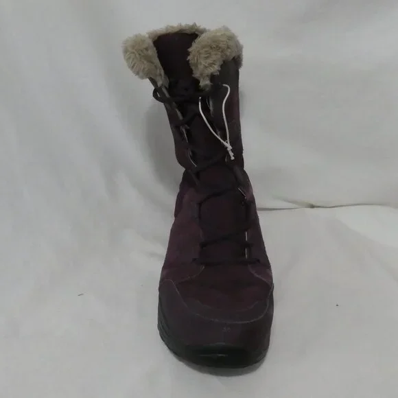 COLUMBIA - Waterproof | size 10 | Elegant Purple Faux-Fur Trim Boots - Picture 2 of 12